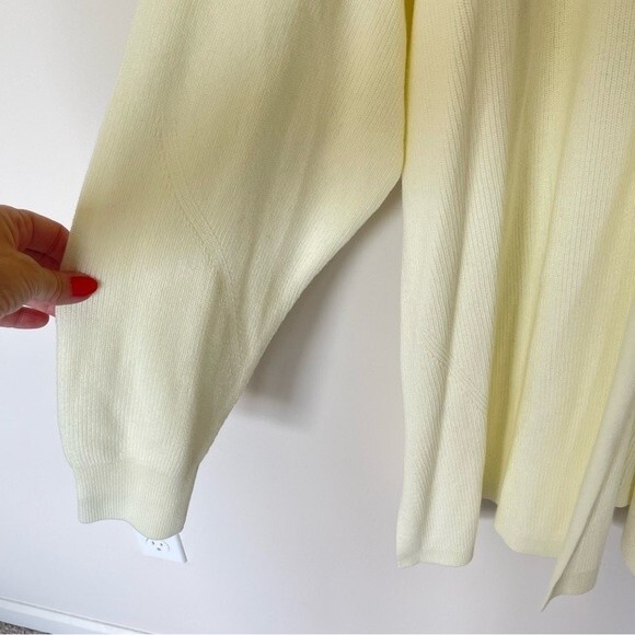 Lululemon Side Slit Sweater Wrap Cardigan Lemon Sorbet NWT SIZE 20 - Picture 4 of 8